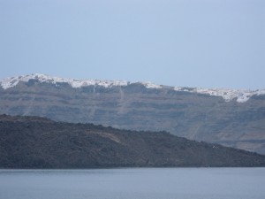 One Day in Santorini - Sailing into Santorini One Day in Santorini - Sailing into Santorini