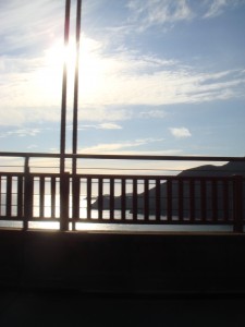 Gorgeous view of the Golden Gate Bridge from the convertible.