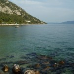 View from the beach in Gradac, Croatia