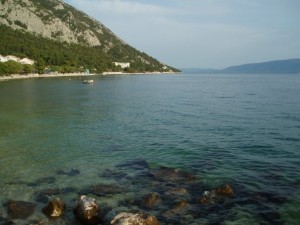 gradacbeach View from the Croatia beach in Gradac, Croatia
