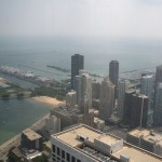 Skyline and Water View from the John Hancock Observatory