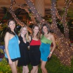 Our too-long-for-vegas hemlines. Apparently shorts don't count.