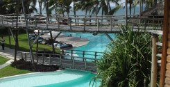 View from our balcony. I loved the walkways! Though be warned: they can be a bit treacherous after a few drinks.