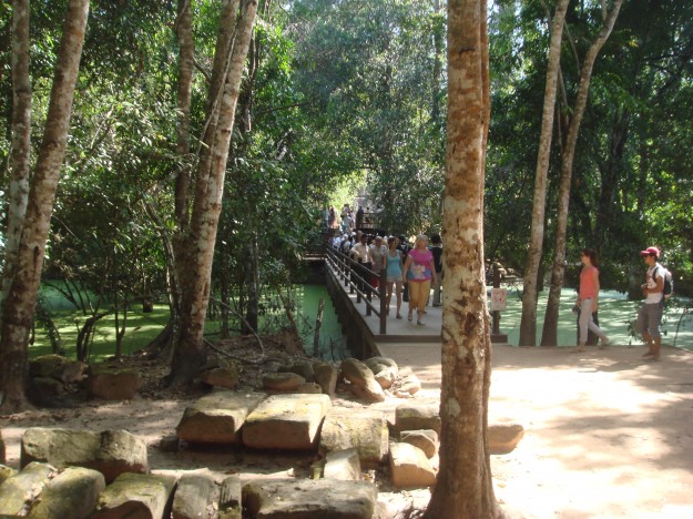 Angkor Wat Tomb Raider 4 The bridge leading to the "Tomb Raider" ruins at Angkor.