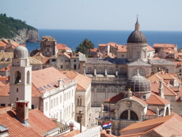 dubrovnik_church View from the Dubrovnik city wall.