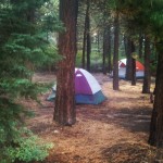 Our cozy little tent. Just enough room for the two of us and a bottle of wine.