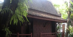 The jungle ambiance of the Jim Thompson House.