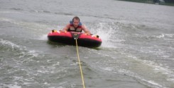 Fun time tubing on Lake Minnetonka.