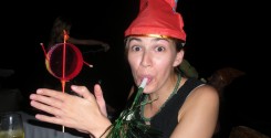 Celebrating Christmas in Thailand with noisemakers.