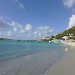 St. Maarten Taxi: The coastline leading to the French side of the island, where my taxi ride would take me.