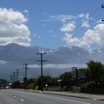 The mountainview from Kaikoura, New Zealand.