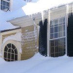 Pictures of a Blizzard: A snowstorm wouldn't be complete without icicles.