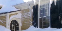 Pictures of a Blizzard: A snowstorm wouldn't be complete without icicles.