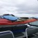 Kayak transporting on the back of the water taxi.
