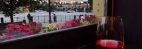 Gorgeous view from Bellevue Restaurant in Prague.