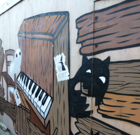Painted fence in Kilkenny