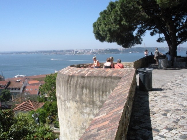 Lookout Point at St. George's Castle in Lisbon.