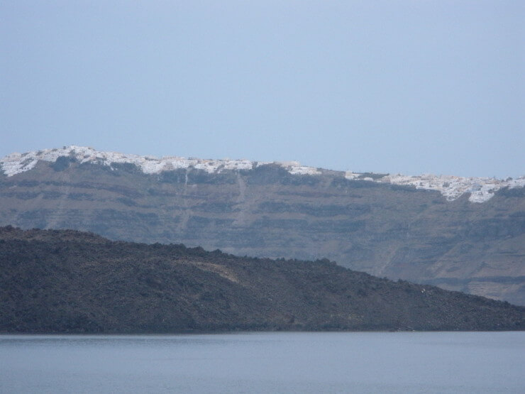 egy nap Santorini - vitorlázás Santorini