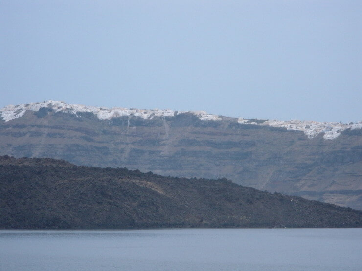 One Day in Santorini - Sailing into Santorini