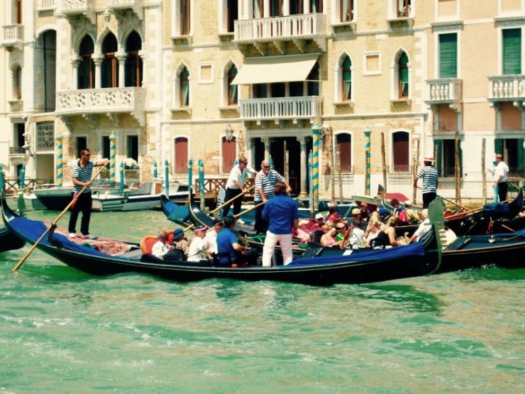 Gondolas in Venice