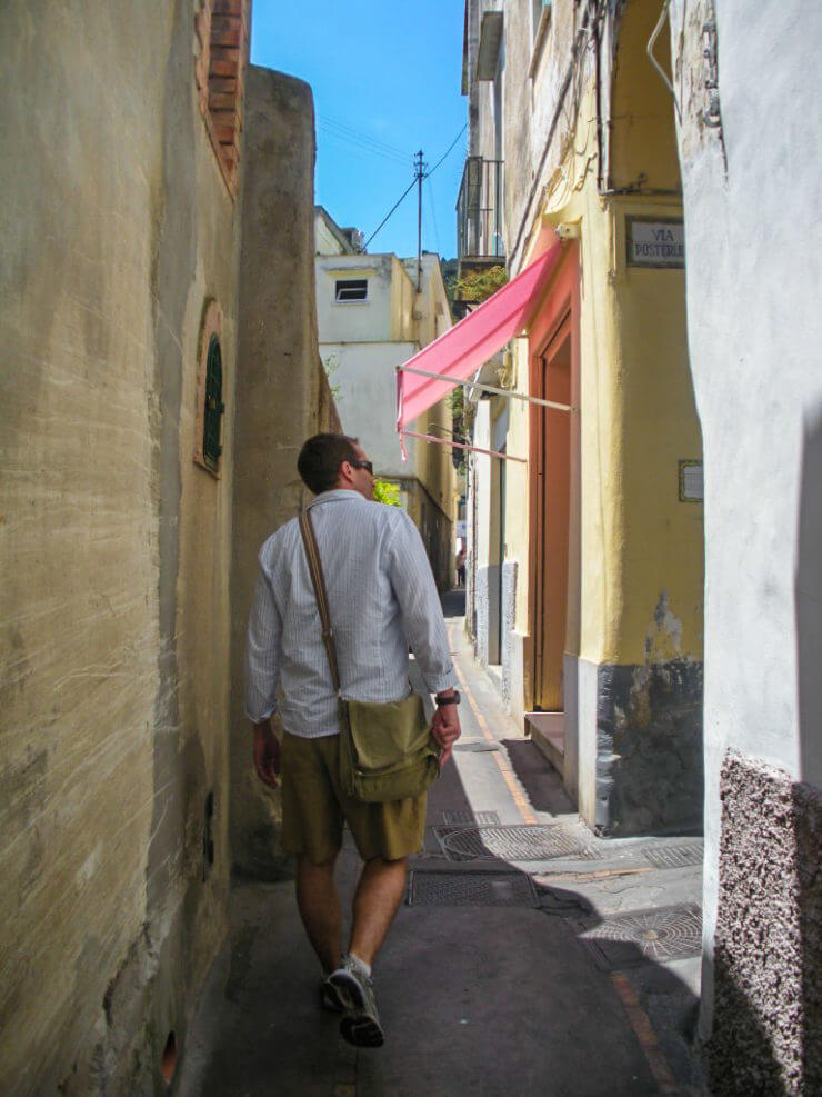Getting lost in the alleys of Capri Town.