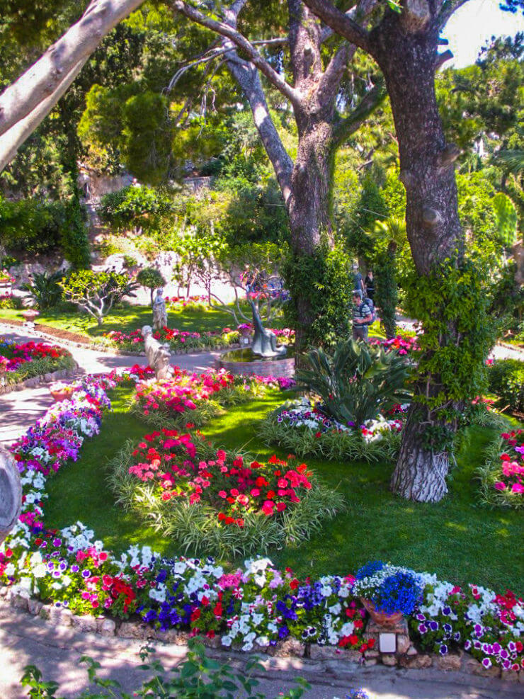 Giardini di Augustus in Capri Town, Italy