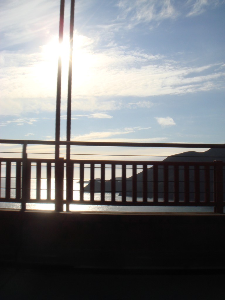 Gorgeous view of the Golden Gate Bridge from the convertible.