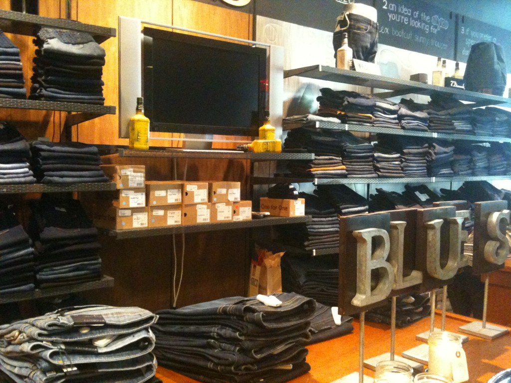 Jeans Wall Jeans, Jeans, and more Jeans...and wine...at Blues Jean Bar in San Jose