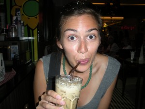 Iced Thai Coffee: Slurping down sweet, creamy Iced (w/ no Thai) Coffee