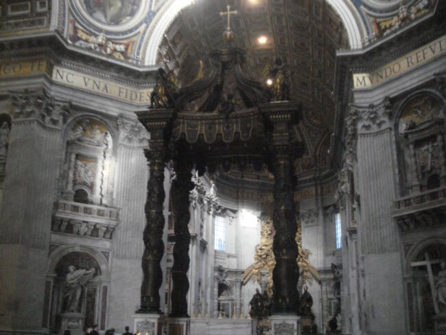 The altar of St. Peter's Basilica