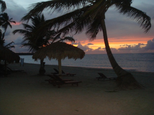 Zoetry Punta Cana: A sunset over the resort's beach we saw before falling asleep for twelve hours.