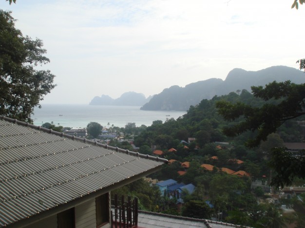 Half way up to the Ko Phi Phi lookout point. I was huffing and puffing and chugging water at this point.