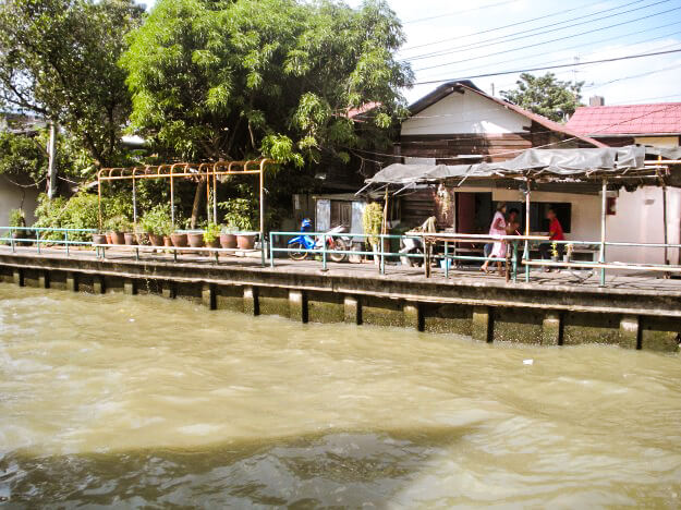 The klong (waterway) that the Jim Thompson house is situated on.