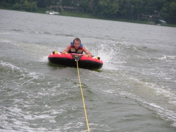 Fun time tubing on Lake Minnetonka.