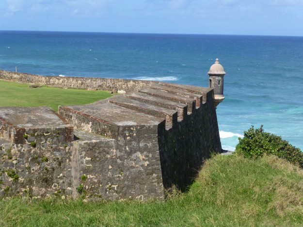 One of the powerful walls of Castillo San Cristobal.