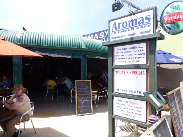 Aromas Restaurant in Kaikoura, New Zealand. 