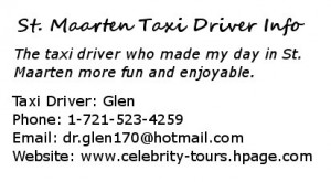 St. Maarten Taxi Driver Info