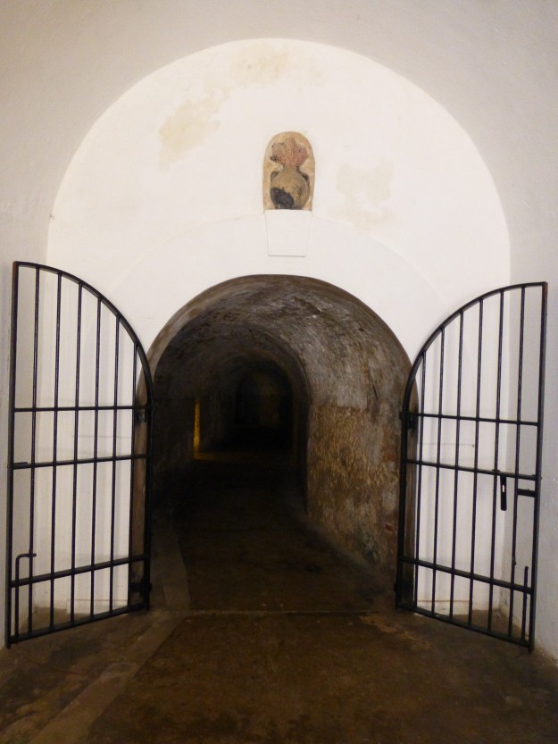 The entrance to one of the tunnels. The doors are a recent added feature.