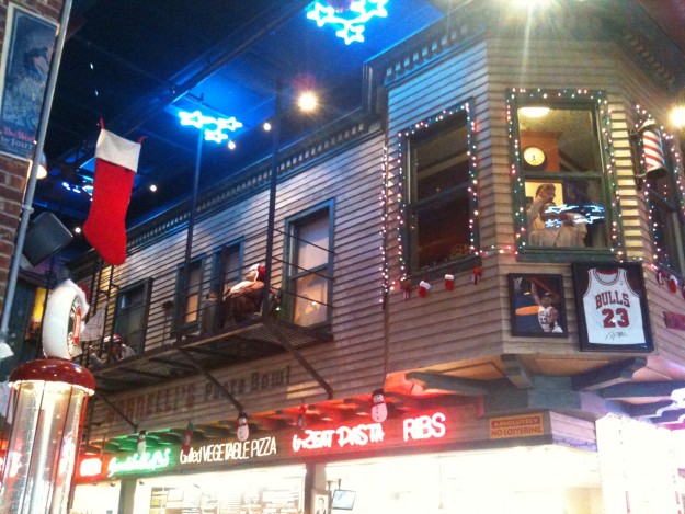 Part of the interior of Portillo's. 