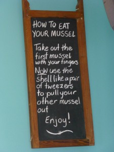 In addition to interesting facts about Green Lipped Mussels, the Mussel Pot has this superb tip: it works great!