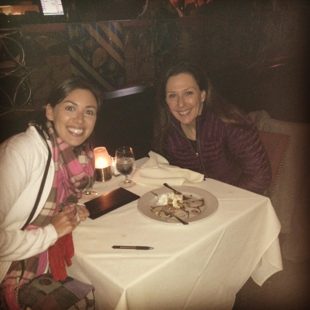 Siena Restaurant, Providence: Mom and me after we devoured the Tiramisu.