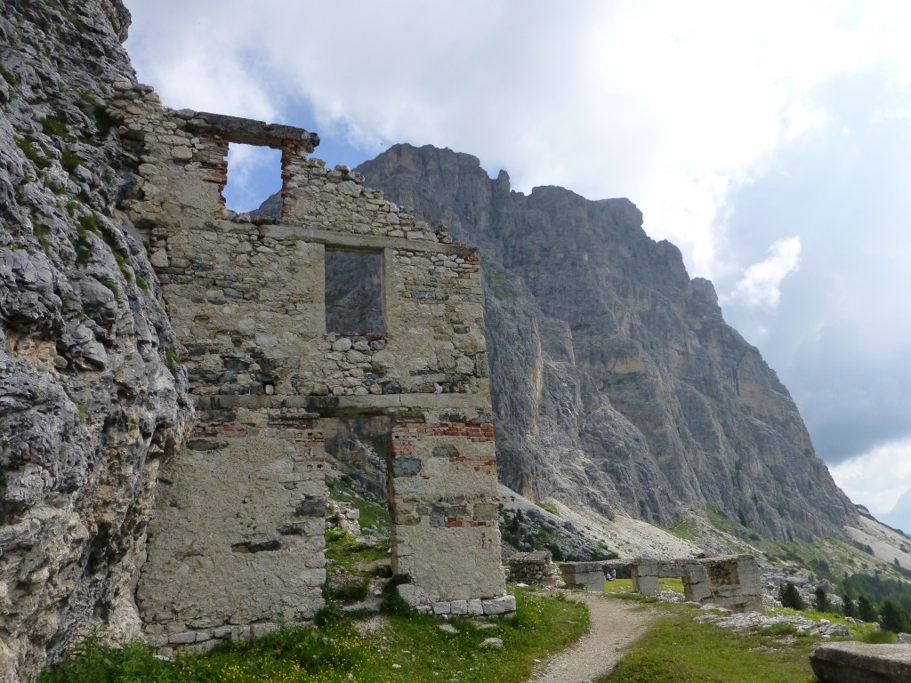 Hospital ruins in the Dolomites. 