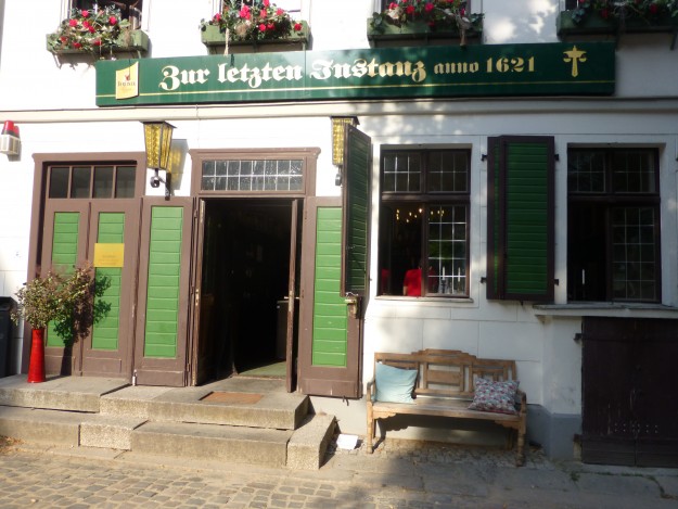 The entrance to Zur Letzten Instanz, the oldest restaurant in Berlin.