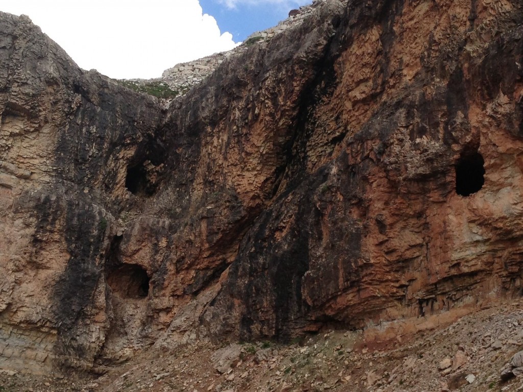 War Caves in Dolomites. 