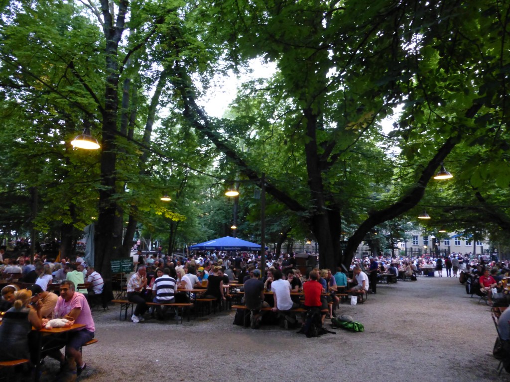 The massive Augustiner Keller Beer Garden in Munich.