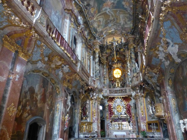 Grandeur awaits inside Asamkirche.