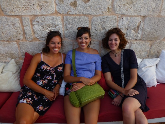 Croatia was also full of much needed sister time. Here the three of us are at a rooftop bar in Hvar.