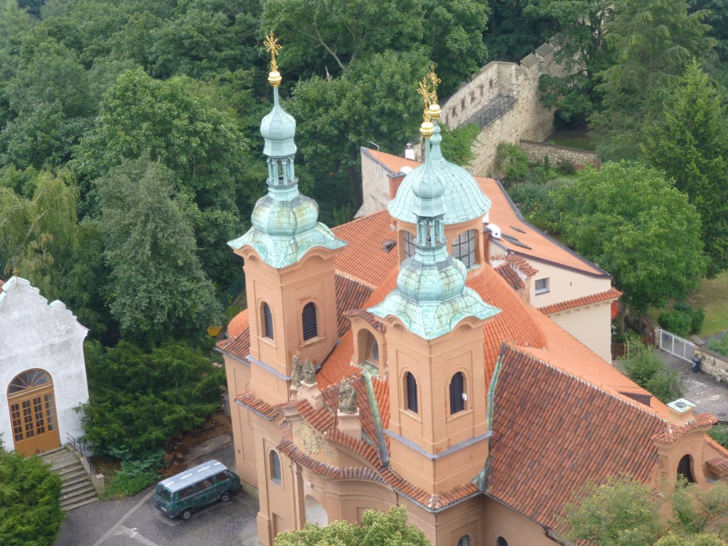 St. Lawrence Cathedral seen from Petrin Tower.