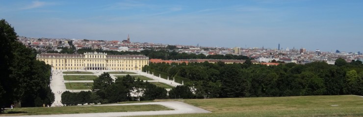 Schonbrunn Palace view of Vienna