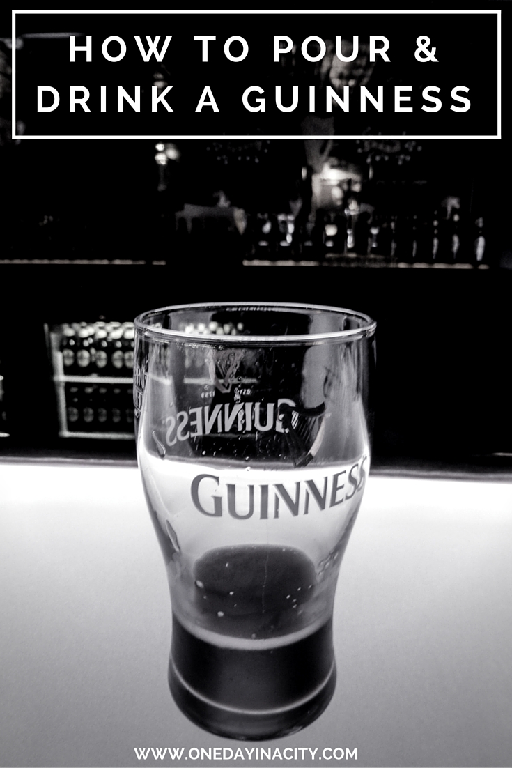 How to Drink and Pour a Guinness. Learned from the Connoisseur Bar in Dublin, Ireland. 